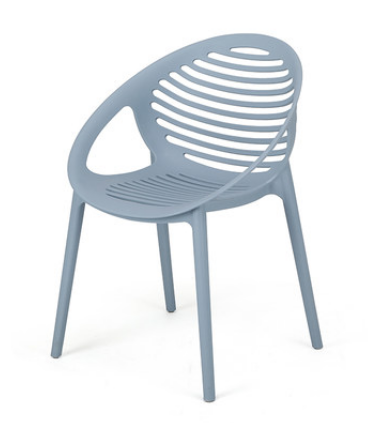 Голубой пластиковый стул Senchuan