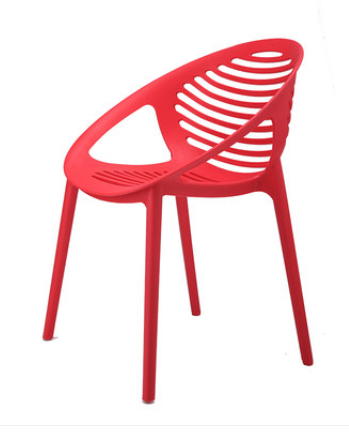 Красный пластиковый стул Senchuan