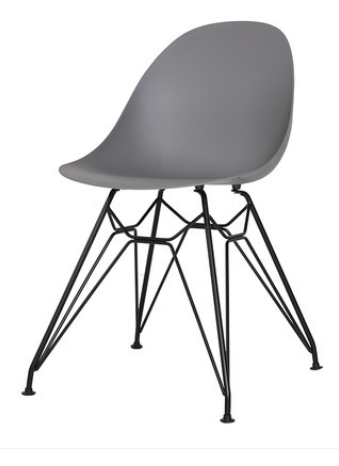Обеденный пластиковый стул Grey